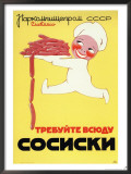 Sosiski Sausages Framed Giclee Print