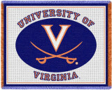 University of Virginia, Center Logo Throw Blanket University of Virginia, Center Logo Throw Blanket