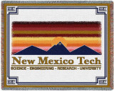 New Mexico Tech University, Wordmark Throw Blanket