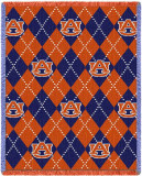 Auburn University, Plaid Throw Blanket