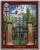Brown University, Van Wickles Memorial Gate Throw Blanket Brown University, Van Wickles Memorial Gate Throw Blanket