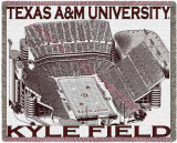 Texas A&M University, Kyle Field Throw Blanket Texas A&M University, Kyle Field Throw Blanket