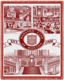 Harvard University, Collage Throw Blanket