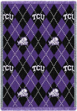 Texas Christian University, Plaid Throw Blanket Texas Christian University, Plaid Throw Blanket