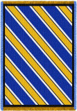 Spirit: Blue and Gold and White Throw Blanket