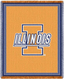 Universidad de Illinois Throw Blanket