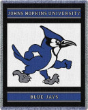 Johns Hopkins University, Blue Jay Throw Blanket Johns Hopkins University, Blue Jay Throw Blanket