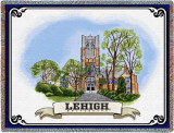 Lehigh University, Building Wordmark Throw Blanket