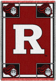 Rutgers University, R and Knight Throw Blanket