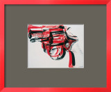 Gun, c.1981-82 (black and red on white) Pôsters por Andy Warhol