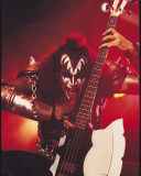 KISS -Gene Simmons Stretched Canvas Print