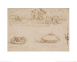 Military Machines and a Study for a Spearhead Giclee Print by Leonardo Da Vinci Military Machines and a Study for a Spearhead Giclee Print by Leonardo Da Vinci