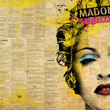 Madonna Stretched Canvas Print