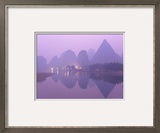 Li Jiang (Li River), Yangshuo, Guangxi Province, China, Asia Lámina fotográfica enmarcada por Jochen Schlenker
