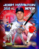 Josh Hamilton 2010 Americal League MVP Portrait Plus Photo
