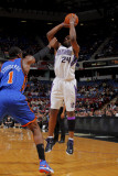 New York Knicks v Sacramento Kings: Carl Landry and Amare Stoudemire Photographic Print by Rocky Widner