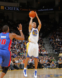 Detroit Pistons v Golden State Warriors: Stephen Curry Photographic Print by Rocky Widner
