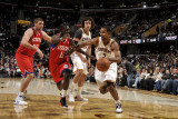 Philadelphia 76ers v Cleveland Cavaliers: Ramon Sessions and Jrue Holiday Photographic Print by David Liam Kyle