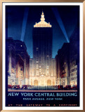 New York, Central Building, 1930 Posters by Chesley Bonestell