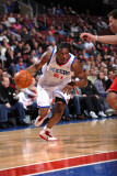 Los Angeles Clippers v Philadelphia 76ers: Thaddeus Young and Blake Griffin Photographic Print by Jesse D. Garrabrant