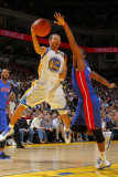 Detroit Pistons v Golden State Warriors: Stephen Curry Photographie par Rocky Widner