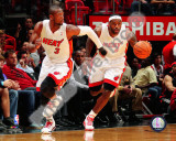 Dwyane Wade & LeBron James 2010-11 Action Photo