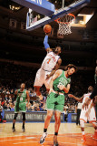 Boston Celtics v New York Knicks: Amar'e Stoudemire and Semih Erden Photographic Print by Lou Capozzola