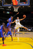 New York Knicks v Golden State Warriors: Stephen Curry and Amare Stoudamire Photographic Print by Rocky Widner