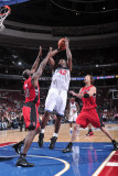 Toronto Raptors v Philadelphia 76ers: Elton Brand and Reggie Evans Photographic Print by David Dow