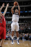 Houston Rockets v Dallas Mavericks: Caron Butler and Chase Budinger Photographic Print by Glenn James