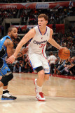 Orlando Magic v Los Angeles Clippers: Blake Griffin and Jameer Nelson Photographic Print by Noah Graham