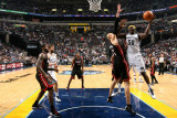 Miami Heat v Memphis Grizzlies: Zach Randolph and Zydrunas Ilgauskas Photographic Print by Joe Murphy