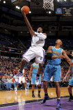 New Orleans Hornets v Sacramento Kings: Tyreke Evans and David West Photographic Print by Rocky Widner