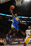 Golden State Warriors v Los Angeles Lakers: Dorell Wright and Lamar Odom Photographic Print by Noah Graham