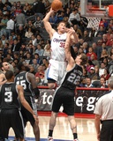 San Antonio Spurs v Los Angeles Clippers: Blake Griffin and Tiago Splitter Fotografisk trykk av Andrew Bernstein San Antonio Spurs v Los Angeles Clippers: Blake Griffin and Tiago Splitter Fotografisk trykk av Andrew Bernstein