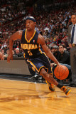 Indiana Pacers v Miami Heat: T.J. Ford Photographic Print by Victor Baldizon