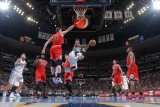 Chicago Bulls v Denver Nuggets: J.R. Smith and Omer Asik Photographic Print by Garrett Ellwood