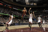 Miami Heat v Cleveland Cavaliers: Daniel Gibson, Mario Chalmers and James Jones Photographie par David Liam Kyle