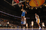 Golden State Warriors v Los Angeles Lakers: Rodney Carney and Shannon Brown Photographic Print by Noah Graham