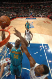 New Orleans Hornets v Los Angeles Clippers: Emeka Okafor and Al-Farouq Aminu Photographic Print by Andrew Bernstein