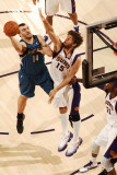 Minnesota Timberwolves v Phoenix Suns: Robin Lopez and Nikola Pekovic Photographic Print by Barry Gossage