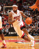 Phoenix Suns v Miami Heat: LeBron James Photographic Print by Victor Baldizon