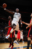 Toronto Raptors v Washington Wizards: Andray Blatche and Andrea Bargnani Photographic Print by Ned Dishman