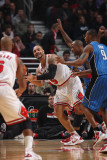 Orlando Magic v Chicago Bulls: Carlos Boozer, Keith Bogans, Quentin Richardson and Rashard Lewis Photographic Print by Gary Dineen