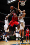 Philadelphia 76ers v Washington Wizards: Jrue Holiday, JaVale McGee and John Wall Photographic Print by Ned Dishman