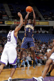 Indiana Pacers v Sacramento Kings: Darren Collison and Luther Head Photographic Print by Rocky Widner