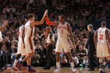 Charlotte Bobcats v New York Knicks: Danilo Gallinari and Amar'e Stoudemire Photographic Print by Nathaniel S. Butler