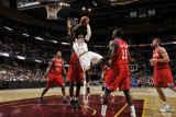 Philadelphia 76ers v Cleveland Cavaliers: J.J. Hickson, Evan Turner, Elton Brand and Jrue Holiday Photographic Print by David Liam Kyle