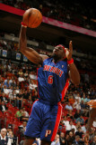 Detroit Pistons v Miami Heat: Ben Wallace Photographic Print by Issac Baldizon
