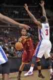 Cleveland Cavaliers v Detroit Pistons: Mo Williams and Rodney Stuckey Photographic Print by Allen Einstein